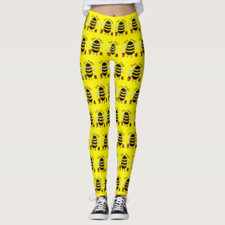 Bihöststrumpor Var Glad Tecknad Serie Leggings