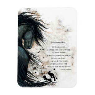 BiHrLe för DreamWalker Friesianhäst magnet