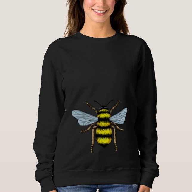Bihumla Fickan Bikupor Binär Bin T Shirt (Framsida)