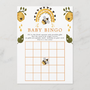 Bihumle Bikupa Baby Shower Bingo Spel Tilläggskort