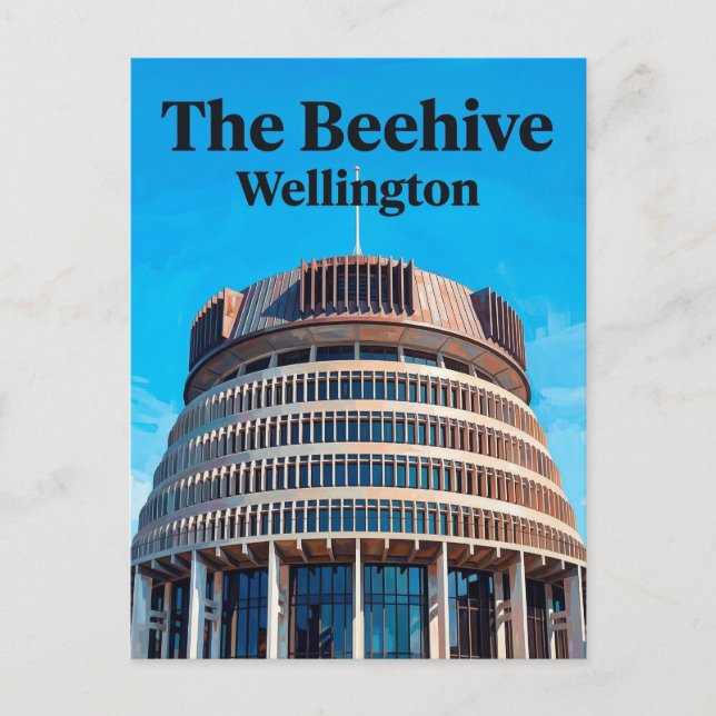 Bihus byggnad Nya Zeeland Vykort (Framsida)