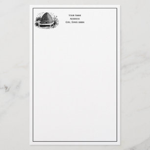 Bihus och bin #1 Heraldisk vintage Brevpapper