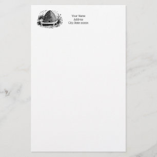 Bihus och bin #1 Heraldisk vintage Brevpapper