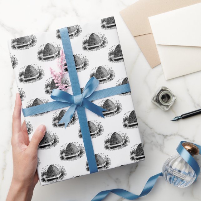 Bihus och bin #1 Heraldisk vintage Presentpapper (Gifting)