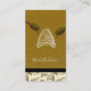 Bihushållet Bikupa Vintage Chic Ekologisk Naturlig Visitkort