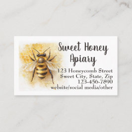Bihushydd Apiary Visitkort