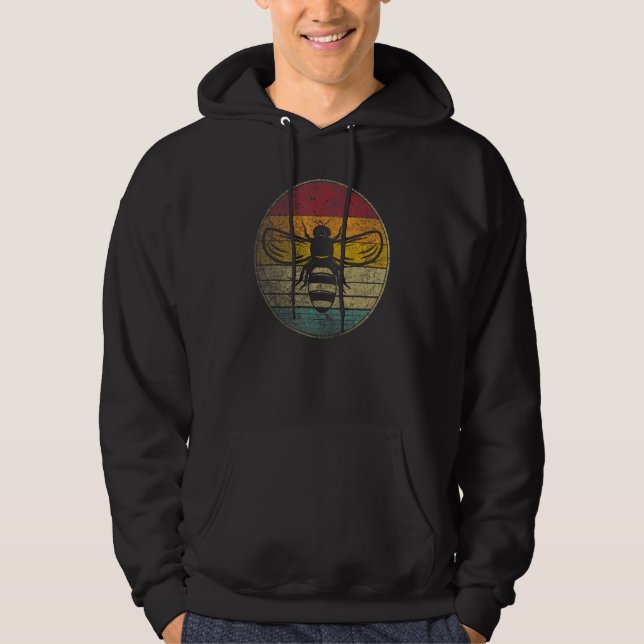 Bihustyrares Bihonung Vintage Distressed Retro 70  Hoodie (Framsida)