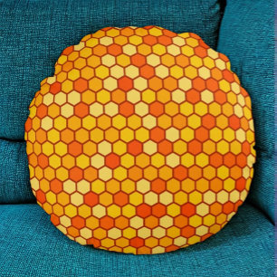 Biinspirerad Mysigt Honeycomb Dekorativ kudde