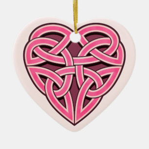 Bijii Heartknot prydnad Julgransprydnad Keramik