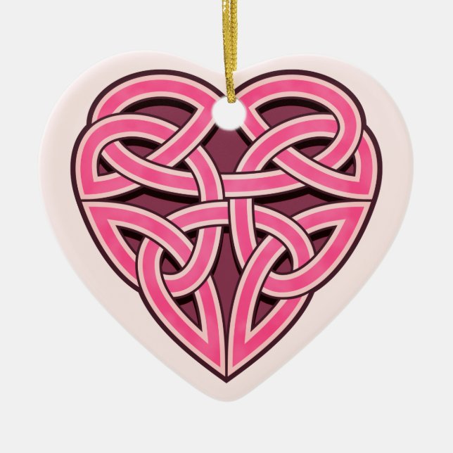 Bijii Heartknot prydnad Julgransprydnad Keramik (Framsidan)