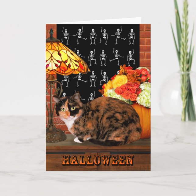 "Bijou at Halloween" Hälsning Kort (Framsida)