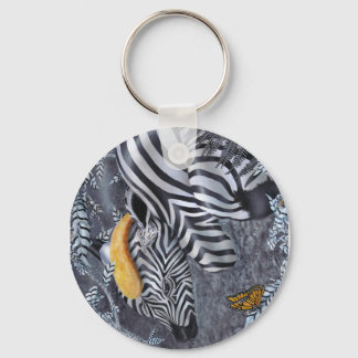 Bijou du nior et blanc nyckelring