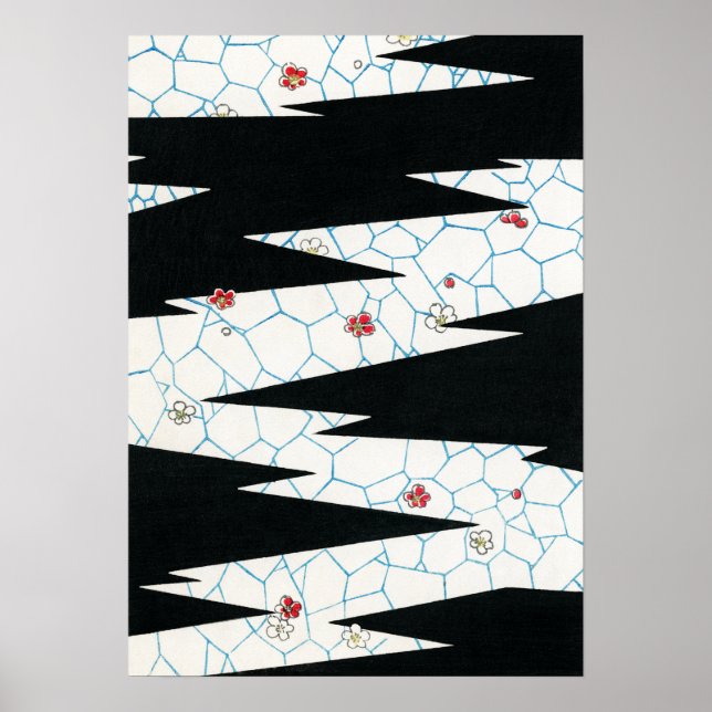 Bijutsu Sekai Flowers på en fotbollsväg Poster (Framsidan)