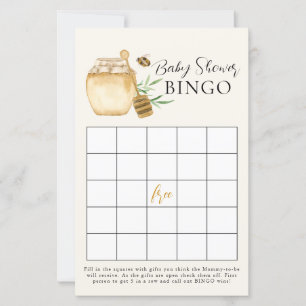 Bikake Baby Shower Gul Bingo Spelkort