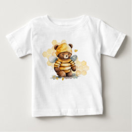 Bikakor och brun honung nalle teddy t shirt
