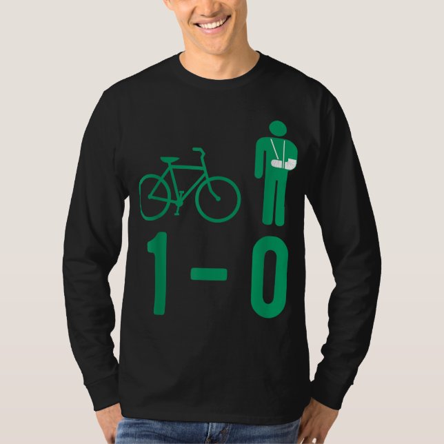 Bike Accident Broken Bone 1-0 gips Fracture Gif T Shirt (Framsida)