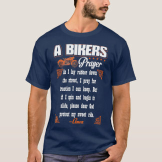 Bike Älskare - Bikers Prayer Biker T-Shirt