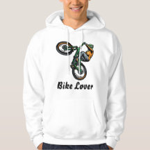 Bike Älskare Unik Bike Design Hoodie