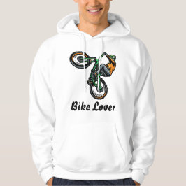 Bike Älskare Unik Bike Design Hoodie