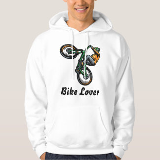 Bike Älskare Unik Bike Design Hoodie