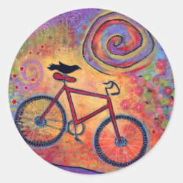 Bike and Raven Sticker - Just Ride and Fly Runt Klistermärke