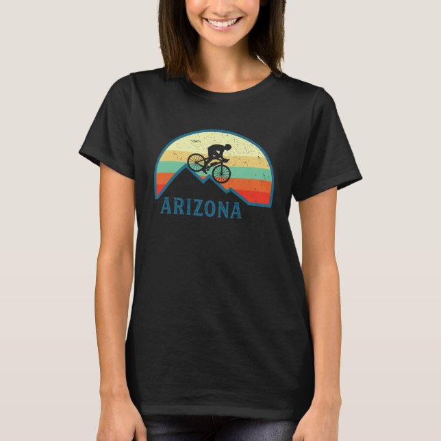 Bike Arizona Mountain Biking Retro Arizona MTB Mou T Shirt (Framsida)