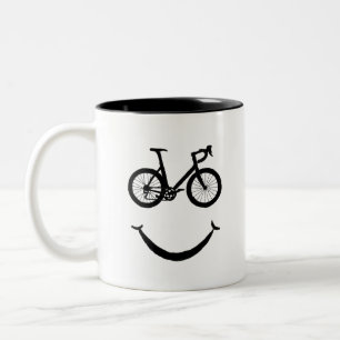 Bike Art Riding Bicycle Clipart Biking Clip Art Två-Tonad Mugg