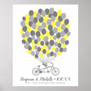 Bike & Balloons Guest Bok Poster - 100 utrymmen