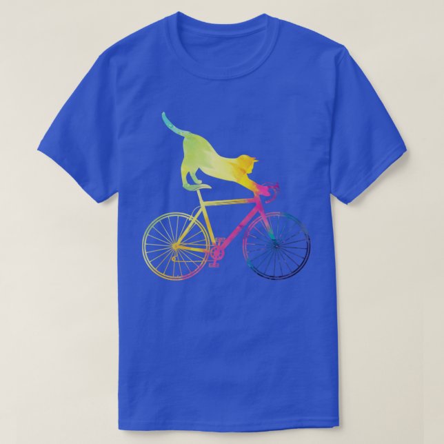 Bike Bicycle Cat T Shirt (Design framsida)