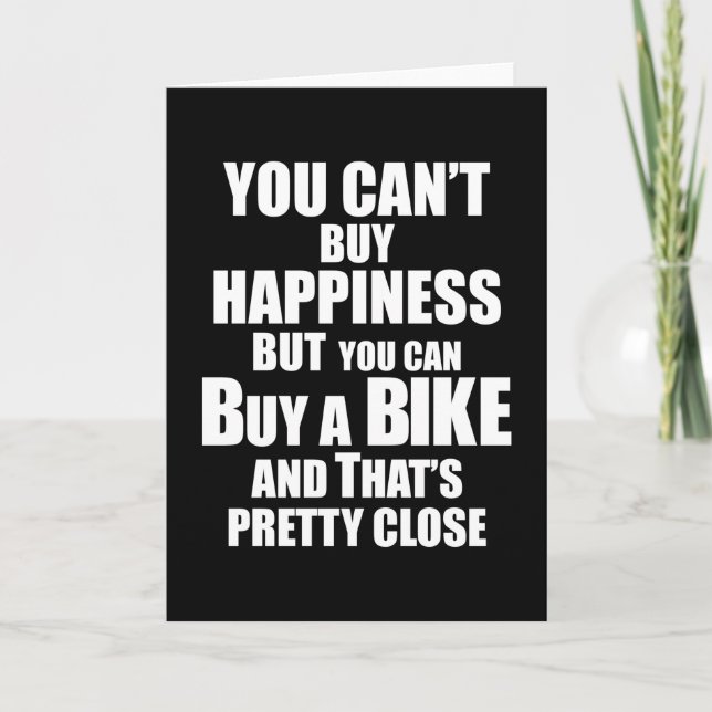 Bike Bicycle Cycling MTB Gift Idea Kort (Framsida)