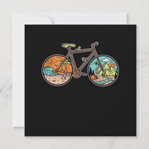 Bike Bicycle Natature Forest Mountain Outdoor Gift Inbjudningar