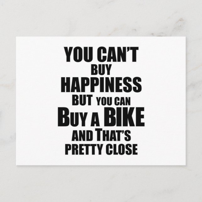 Bike Biking Bicycle Cycling Biker Gift Vykort (Framsida)