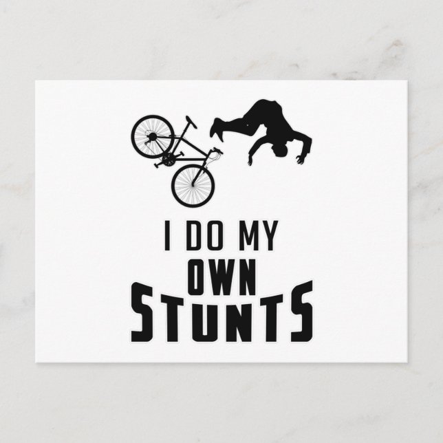 Bike Biking Bicycle Downhill Gift Idea Vykort (Framsida)