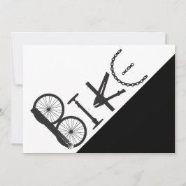 Bike Biking Cycle Roligt Park Party Inbjudan