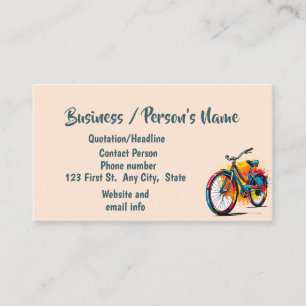 Bike Biking Cycling Classes Anpassningsbar Busines Visitkort