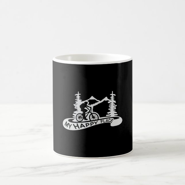 Bike Biking Downhill Bicycle MTB Gift Kaffemugg (Center)