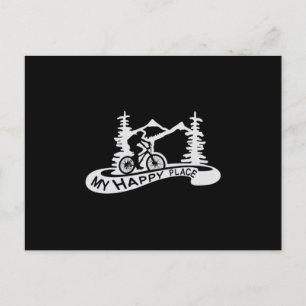 Bike Biking Downhill Bicycle MTB Gift Vykort