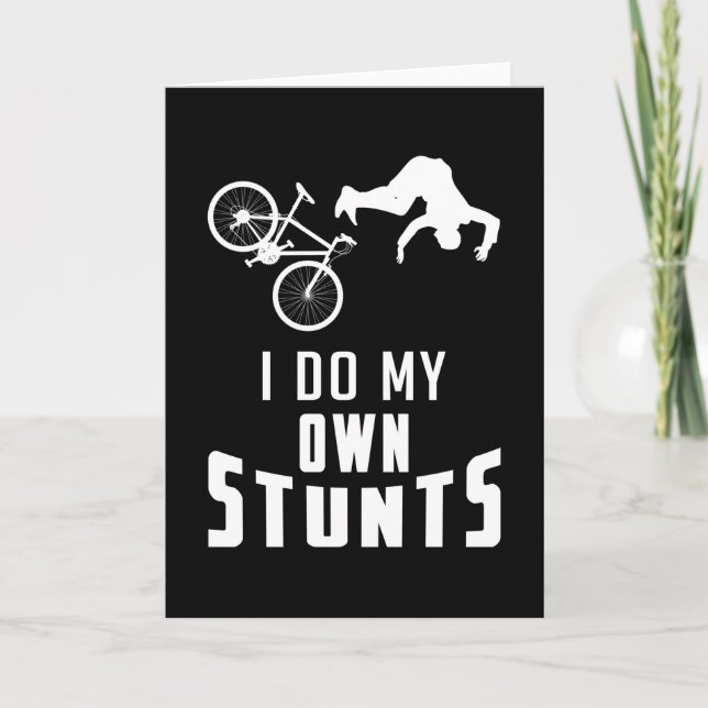 Bike Biking MTB Bicycle Downhill Gift Kort (Framsida)