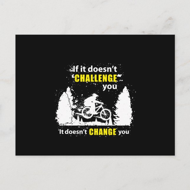 Bike Biking MTB Cycle Cycling Gift Idea Vykort (Framsida)