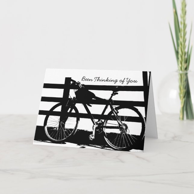 Bike/Black&White Thinking-of-You-kort Kort (Framsida)