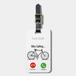 Bike Calling..Personnalised Bagagebricka