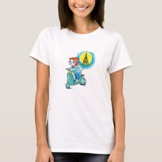 Bike Cat i Paris T Shirt