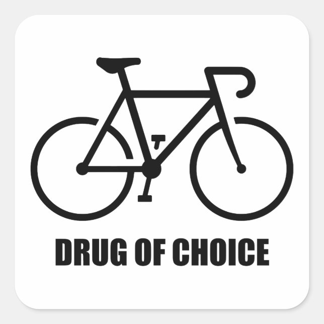 Bike, Choice Fyrkantigt Klistermärke (Framsida)
