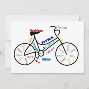 Bike, Cycle, Cycle, Biking, Motivational Inbjudan