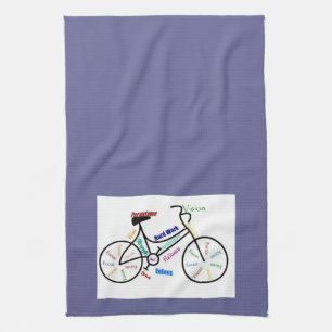 Bike, Cycle, Cycle, Sport, Biking, Motivering Kökshandduk