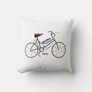 Bike, Cycle, Cycle, Sport, Biking, Motivering Kudde