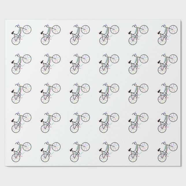 Bike, Cycle Sport, Motivational Ord Presentpapper (Platt)