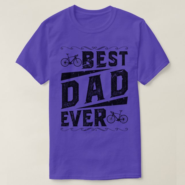 Bike Cycling bästa Pappa Fars dag T Shirt (Design framsida)