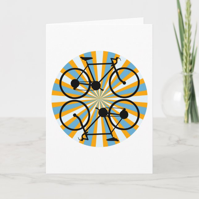 Bike Cycling Bicycle Kort (Framsida)