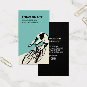 Bike Cycling Coach/Spin Instructor Visitkort